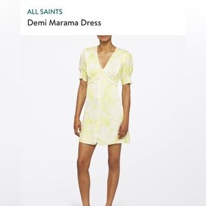 All Saints White Demi Marama Dress
